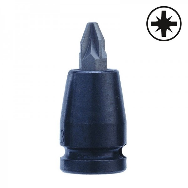 24255... Головка DR. 1/2", ударная с запрессованной битой вставкой 24255 2...4