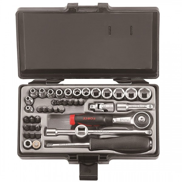 Набор 6 ти гранных головок (3,2-14мм) бит и сопутствующего инструмента 42 пр. 2421