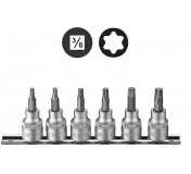 3061 Набор головок c битами вставками TORX (T9-T40) 6 пр. DR. 3/8"