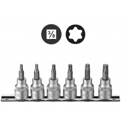 3061 Набор головок c битами вставками TORX (T9-T40) 6 пр. DR. 3/8"