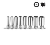 3082 Набор 6-гранных длинных головок (8-19мм) 8 пр. DR. 3/8"