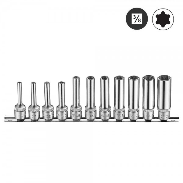 Набор 6-лучевых головок Е стандарт (Е4-Е18) 11 пр. DR.3/8 3112