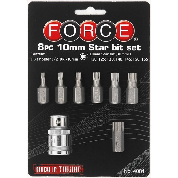 Набор бит 8 предметов 6-лучевая звезда 4081