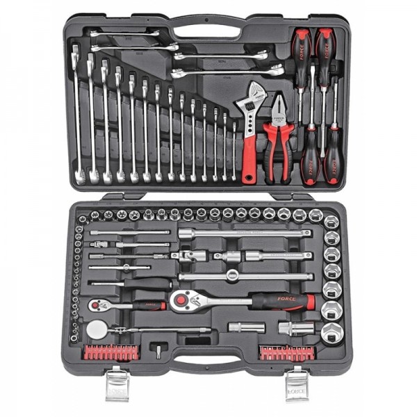 41021 Набор 6-ти гранных головок DR1/4" и 1/2" и сопутствующих инструментов 102 пр. 41021   41021-9