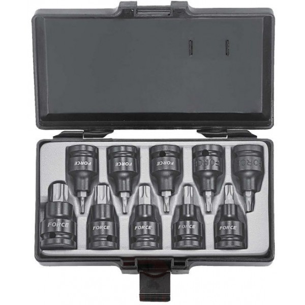 Набор ударных шлицевых цельных головок TORX 10пр. DR.1/2" 4108