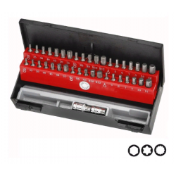 4401C Набор бит (Hex, Torx, Spline) H-10мм/L(30мм и 75мм) 40 пр. в пласт пенале.