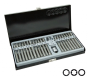 4421 Набор бит (Hex, Torx, Spline) H-10мм/L(30мм и 75мм) 42 пр. в мет пенале.