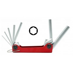 5072F  Набор шлицевых, 6-ти гранных, метрических ключей (2.5-10мм) 7пр