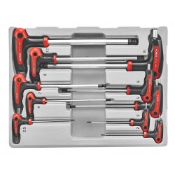 5106B Набор Г-образных шлицевых ключей 6-ти гранных (2-12мм) с шаром Hex 10 пр