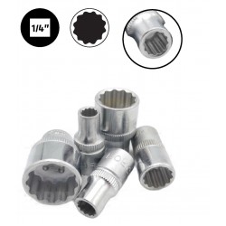 529...Головка торцевая короткая 12-гранная DR.1/4"