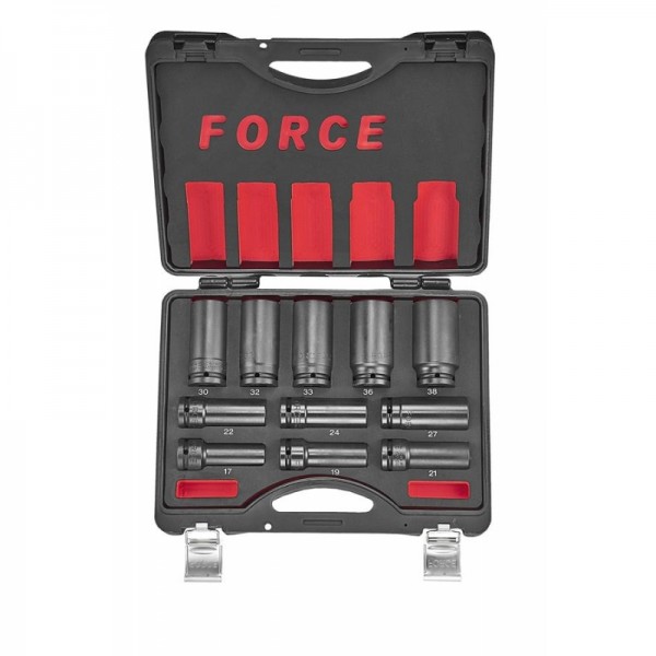 Набор длинных (L=100мм) ударных головок 17-38мм  DR. 3/4".11 пр. 6115D