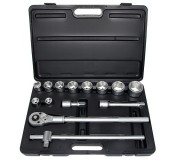 6141B-5 Набор 6-ти гранных головок с трещоткой 14 пр. DR. 3/4''