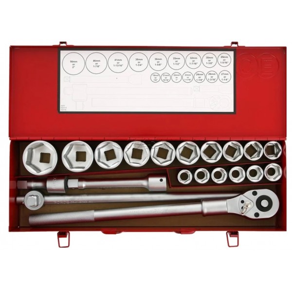 Набор 6-ти гранных головок с трещоткой 20 пр. DR. 3/4" 6201-5