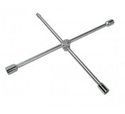 681... Ключ крестовой, складной, поворотный по центральной оси, с кнопкой .