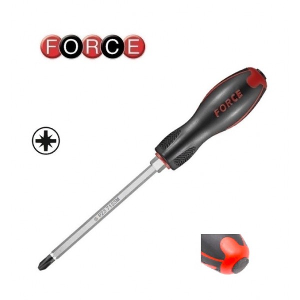 712 1M...4M Отвертка ударная с крестовым жалом Pozidriv с шестигранником под ключ 712..M