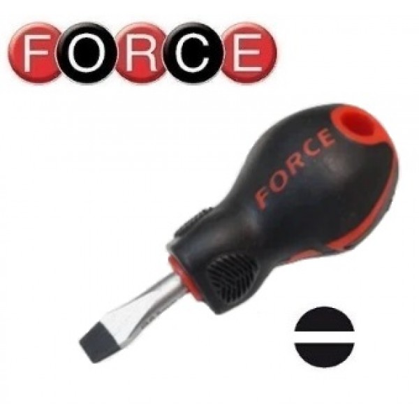 713...S Отвертка короткая под плоский шлиц Slotted 713..S