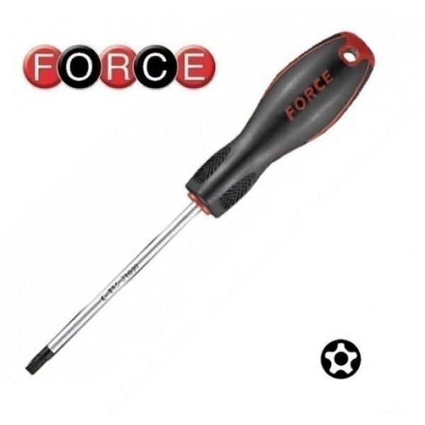 Отвертка под шлиц 5-ти лучевая звезда TS20, с отверстием для шплинта 71F20