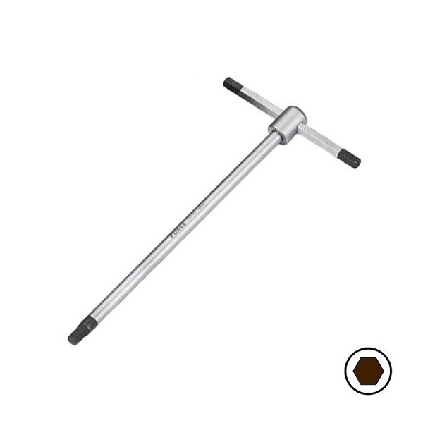 764...T   T-образный 3-х сторонний ключ-отвёртка, под 6-ти гранный шлиц 2-14мм, со скользящим коротким жалом 764..T