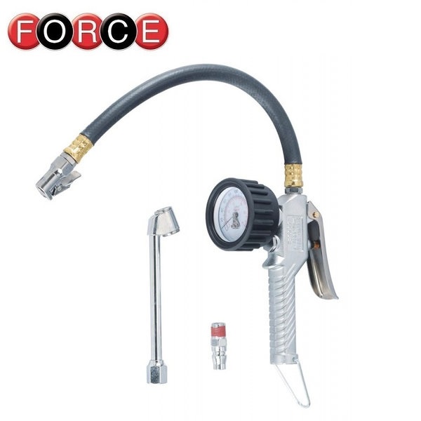 Шинный пистолет со стрелочным манометром ∅63 мм и шкалой от 0 до 13 Атм 9T0401