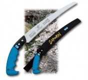 Пила с изогнутым полотном L=180мм шаг 3мм в чехле, с поясным креплением.