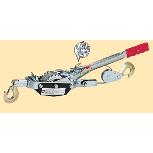 Лебёдка ручная 2 крюка (2,5т) в кейсе. тросс 5мм.x3м. (шт.) HP-121D