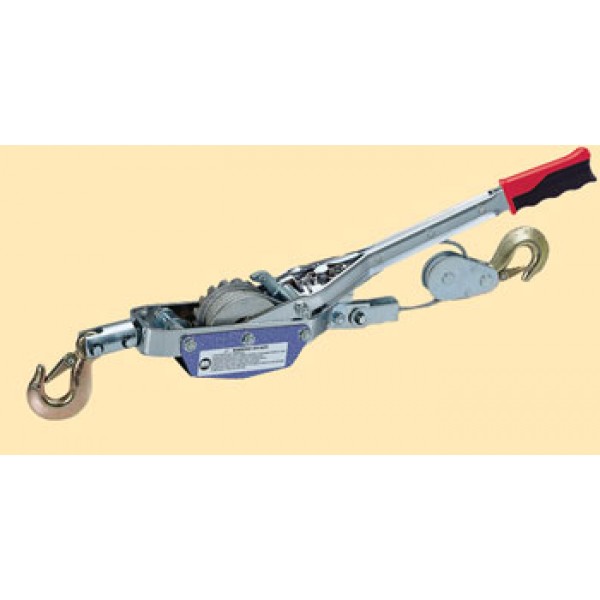 Лебёдка ручная 2 крюка (4т) в кейсе. тросс 6мм.x3.65м. (шт.) HP-141D