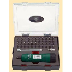 Отвертка динамометрическая реверсивная 1/4" с набором бит 47 предм. FК64706