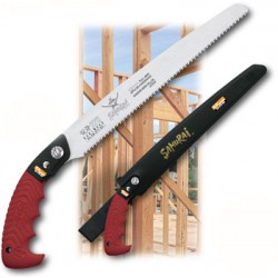 Пила с прямым полотном L=300мм шаг 3мм в кобуре, для сухой древесины.