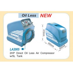 Компрессор безмасл. (220v) прям. прив.ресивер 5л.  10 атм.