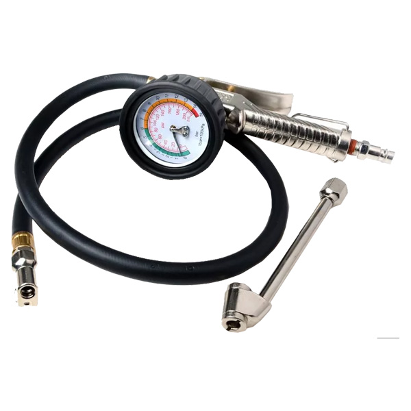 Профессиональное 3-х функциональное приспособление с манометром д/подкачки шин 20 АТМ SA-6612