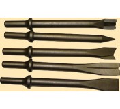 Набор насадок с круглым хвостовиком д/пневмозубила 5 предм.