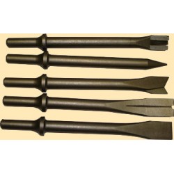 Набор насадок с круглым хвостовиком д/пневмозубила 5 предм.