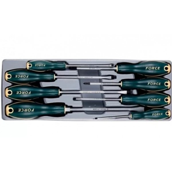 Набор отверток Force 8 предметов в ложементе T2084B