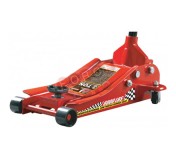 T830018D Домкрат подкатной гидравлический (низкий профиль)(4т) H=85-455мм с регулируемой опорой