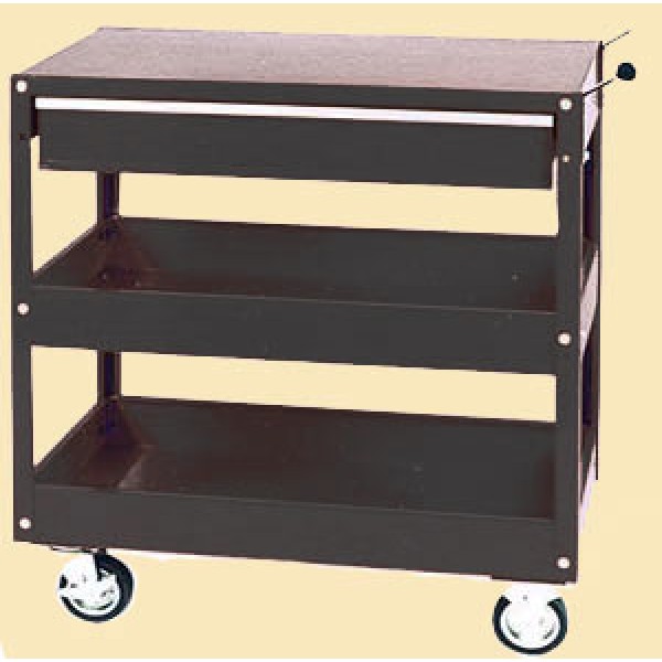 Тележка инструментальная 1 выдвижной ящик и 2 открытые полки TC301-2