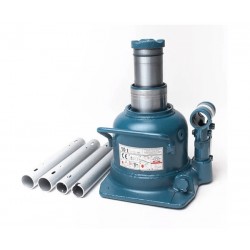 TH810002 Домкрат низкопрофильный бутылочный с двойным штоком 10т.  H =125мм + 100мм