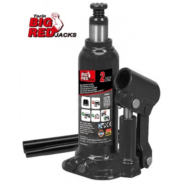 Домкрат бутылочный одноштоковый 2т., с выдвижным винтом TH90204