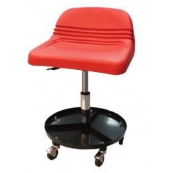 TR6375E Регулируемое сиденье с круглой инструментальной полкой на 4х колёсах и пневмолифтом на 120мм