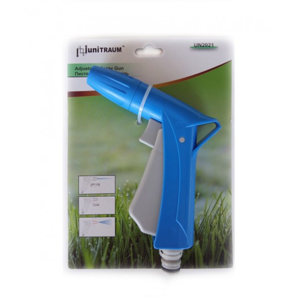 Поливочный пистолет-распылитель с пальцевым курком и регулируемым рассеиванием UN-2021