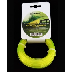 UN-CH165C15 Леска для триммера шестигранная 1.65mm x 15m (Cutop)