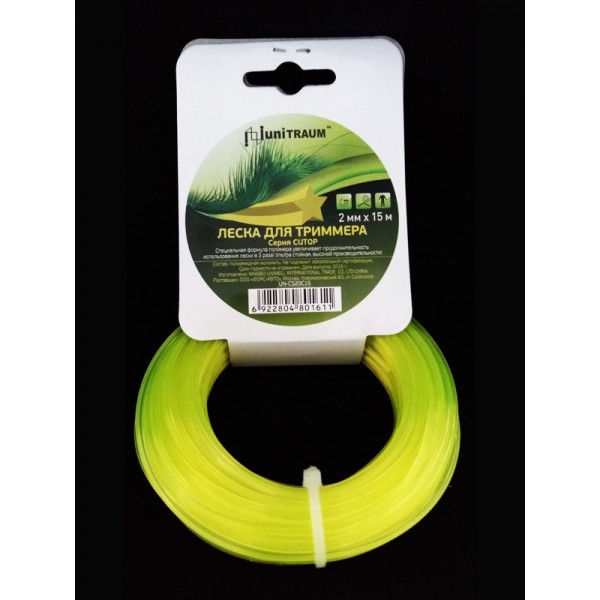 Леска для триммера звезда 2.00mm x 15m (Cutop) UN-CS20C15
