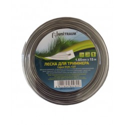 Леска для триммера двухкомпонентная квадратная витая 1.65mm x 15m (Dual-Cut) в блистере