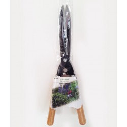 UN-L1054A Кусторез с волнистыми лезвиями на деревянных ручках L=250мм х 200мм х 3,5мм