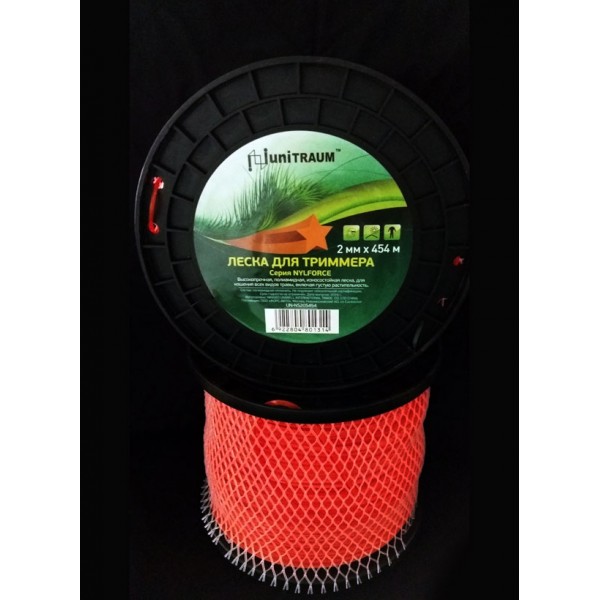 Леска для триммера звезда 2.00mm x 454m (Nylforce) катушка UN-NS20S454