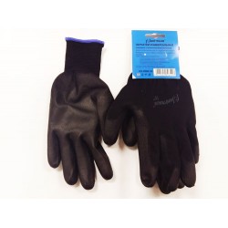 UN-P003-8 Перчатки универсальные (черные), с полиуретановым покрытием. р-8