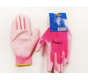 UN-P004-8 Перчатки универсальные (розовые), с полиуретановым покрытием. р-8