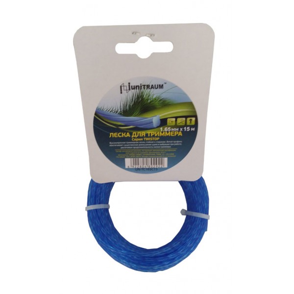 Леска для триммера клевер витая 1.65mm x 15m (Twistop) UN-TC165C15