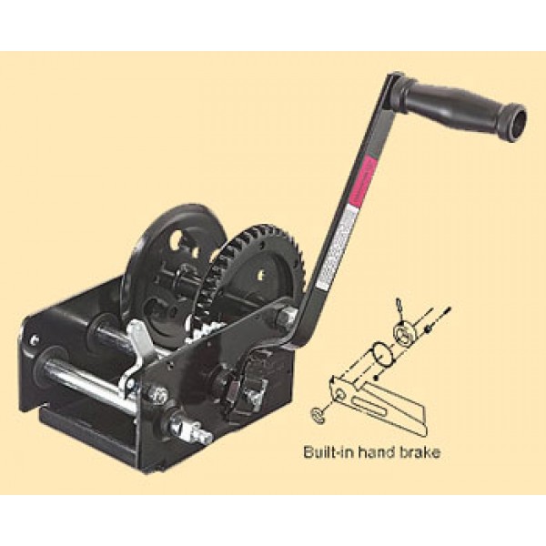 Лебёдка ручная стационарная (900кг). тросс 5мм.x4,6м. (шт.) WC06-520-2