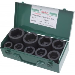 88609A набор головок 1", 9  шт., 15/16"-2"