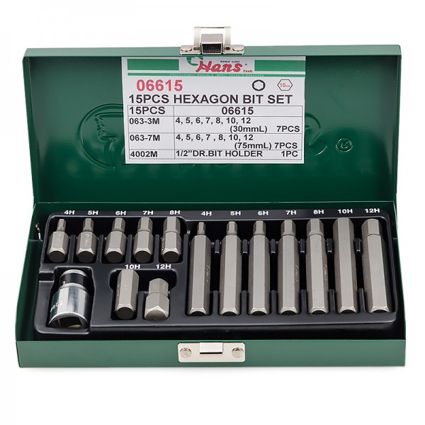 Набор шестигранных бит для шуруповерта Hans, 0 6615